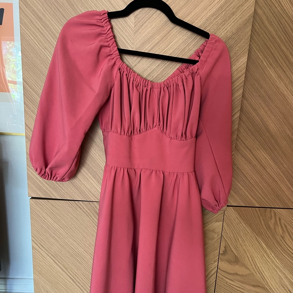 Vixen by Micheline Pitt hemmed coral Vacation dress